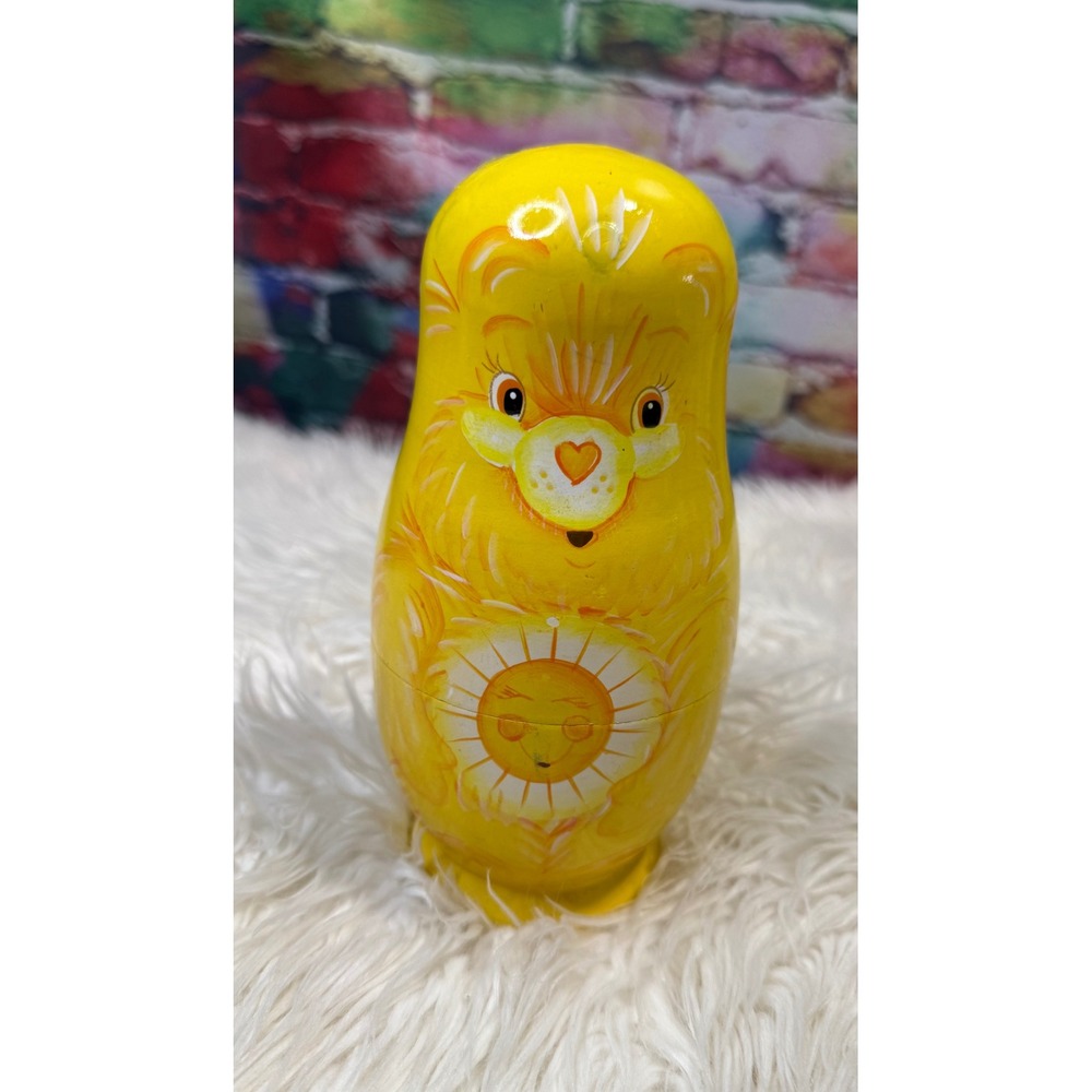 Care Bears Nesting Dolls 2003 Carlton Cards Vintage Matryoshka Wood Set 5pc
